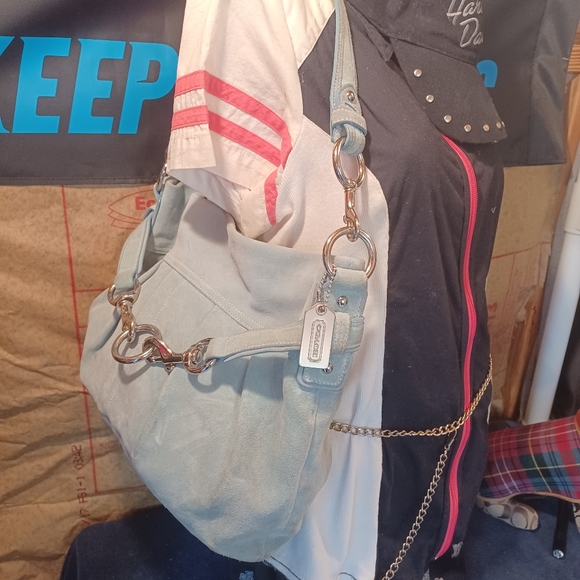 Coach suede shoulder bag - Picture 8 of 10